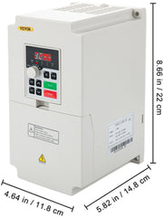Load image into Gallery viewer, Amocart 2.2/3/4/7.5KW VFD Frequency Inverter 110V/220V 1/3P Input 3P Output Variable Frequency Drive CNC Motor Converter

