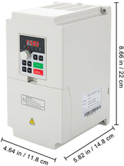 Bild in Galerie-Viewer laden, Amocart 2.2/3/4/7.5KW VFD Frequency Inverter 110V/220V1/3P Input 3P Output VariableFrequency Drive CNC Motor Inverter Converter
