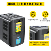 Bild in Galerie-Viewer laden, Amocart 2.2/3/4/7.5KW VFD Frequency Inverter 110V/220V1/3P Input 3P Output VariableFrequency Drive CNC Motor Inverter Converter
