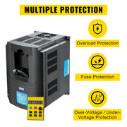 Bild in Galerie-Viewer laden, Amocart 2.2/3/4/7.5KW VFD Frequency Inverter 110V/220V1/3P Input 3P Output VariableFrequency Drive CNC Motor Inverter Converter
