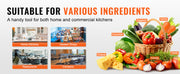 Charger l'image dans la visionneuse de galerie, Amocart Manual Vegetable Fruit Slicer 0-0.5"/0-12mm Thickness Adjustable Commercial Slicer Machine Food Cutter Slicing Machine
