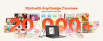 Amocart Vinyl Cutting Machine 12 in Button Screen Controlled Vinyl Cutter 5000+ Built-in Design Resources Creating Crafts Cards