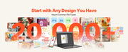 Bild in Galerie-Viewer laden, Amocart Vinyl Cutting Machine 12 in Button Screen Controlled Vinyl Cutter 5000+ Built-in Design Resources Creating Crafts Cards

