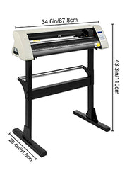 Bild in Galerie-Viewer laden, Amocart 28Inch Vinyl Cutter/Plotter Sign Cutting Machine Software 3 Blades Backlight LCD Display White SIGNMASTER Software
