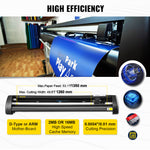 Amocart 53Inch Vinyl Cutter Plotter Machine 1350mm Vinyl Cutting Plotter Signmaster LCD Screen for DIY Advertising Label Making