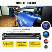 Charger l'image dans la visionneuse de galerie, Amocart 53Inch Vinyl Cutter Plotter Machine 1350mm Vinyl Cutting Plotter Signmaster LCD Screen for DIY Advertising Label Making
