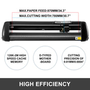 Bild in Galerie-Viewer laden, Amocart 34 Inch Vinyl Cutting Plotter Cutter Machine with 3 Blades SIGNMASTER Software Kit for Sign/Drawing/Decoration/Sticker
