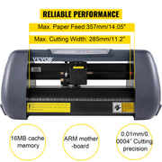 Load image into Gallery viewer, Amocart Vinyl Cutter Machine Computer Windows Software 3 Blades Pen Holder 14Inch 375MM Max Paper Feed Printer Cutting Plotter
