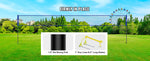 Amocart Outdoor Volleyball Net System Adjustable Height Steel Poles with PVC Volleyball Pump Carrying Bag for Beach Lawn