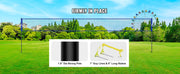 Charger l'image dans la visionneuse de galerie, Amocart Outdoor Volleyball Net System Adjustable Height Steel Poles with PVC Volleyball Pump Carrying Bag for Beach Lawn
