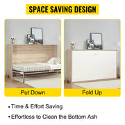 Bild in Galerie-Viewer laden, Amocart Murphy Wall Bed Hardware Kit Spring Mechanism Horizontal Stainless queen Size With 2 Steady Bed Legs Quick Set Up White
