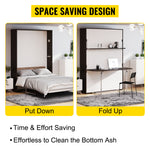 Amocart DIY Murphy Bed Hardware Kit Vertical Mounting Wall Bed Spring Mechanism Heavy Duty King Queen Bed Support Hardware DIY