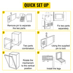 Amocart DIY Murphy Bed Hardware Kit Vertical Mounting Wall Bed Spring Mechanism Heavy Duty King Queen Bed Support Hardware DIY