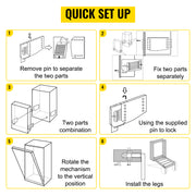 Charger l'image dans la visionneuse de galerie, Amocart DIY Murphy Bed Hardware Kit Vertical Mounting Wall Bed Spring Mechanism Heavy Duty King Queen Bed Support Hardware DIY

