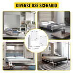 Amocart DIY Murphy Bed Hardware Kit Vertical Mounting Wall Bed Spring Mechanism Heavy Duty King Queen Bed Support Hardware DIY