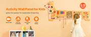 Bild in Galerie-Viewer laden, Amocart Puppy Kids Wall Busy Panels 12 Activities Board Montessori Sensory Learning Activity Center for Children Playroom Toys
