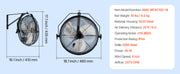 Charger l'image dans la visionneuse de galerie, Amocart Industrial Wall Mount Fan High Velocity  Waterproof Wall Fan with Aluminum Blades for Workshop Warehouse Greenhouse
