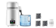 Charger l'image dans la visionneuse de galerie, SucceBuy 4L Water Distiller Purifier Filter 1 L/H Distilling Speed Dispenser Drinking Bottle Softener Touch Screen Home Use

