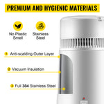 SucceBuy 4L Water Distiller Purifier Filter Dispenser Heating Drinking Bottle Softener  Stainless Steel Home Appliance for Offic