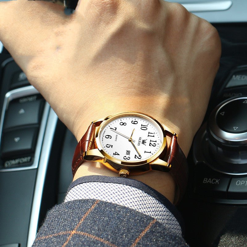 Waterproof Quartz Watch Digital Scale Simple Men - AMOCARTae6953a9f81756e0b82179eedd333b1f