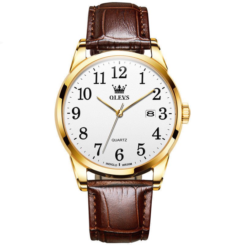 Waterproof Quartz Watch Digital Scale Simple Men - AMOCARTb0536f2c8e73df9a704063d952359fee