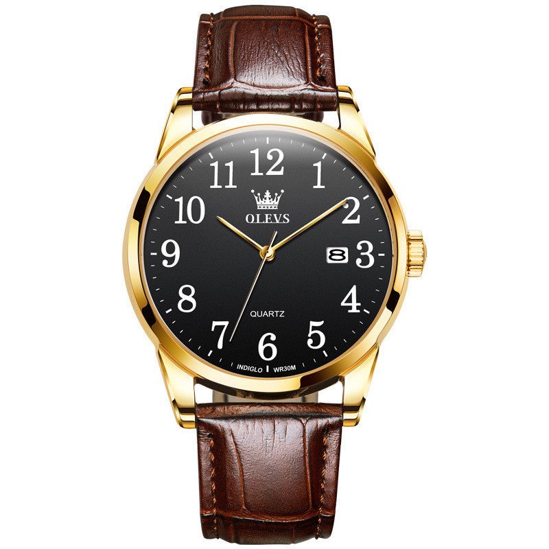 Waterproof Quartz Watch Digital Scale Simple Men - AMOCARTa40b776cd42406fe8046c560a7131983