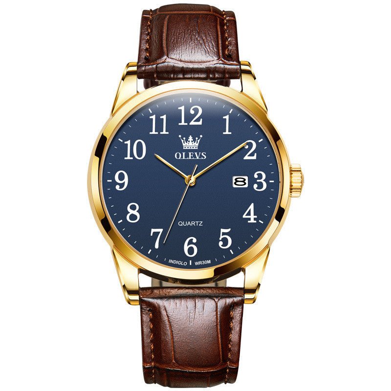 Waterproof Quartz Watch Digital Scale Simple Men - AMOCART9a864b656c266bfbee183c2e437ca99