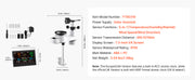 Charger l'image dans la visionneuse de galerie, Amocart 5-in-1 Wireless Weather Station 7.5-Inch VA Display Solar Powered Outdoor Sensor, Rain Gauge&amp;Weather Forecast, No WiFi
