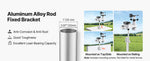 Amocart 5-in-1 Solar Powered Wi-Fi Weather Station for Weather Forecast, Wind Speed Direction, Temperature, Humidity, Rainfall