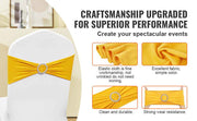Charger l'image dans la visionneuse de galerie, Amocart 50pcs Stretch Spandex Chair Sashes Chair Sashes Bands for Wedding Party Banquet Decoration Elastic Bulk Chair Cover
