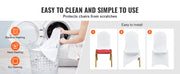 Charger l'image dans la visionneuse de galerie, Amocart 12/30/50/100Pcs Wedding Chair Cover Spandex Stretch Slipcover for Restaurant Banquet Dining Party White Chair Cover
