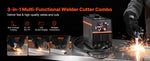 SucceBuy 3/5-in-1 110/220 V Plasma Cutter Welder Combo - CUT/TIG/MMA 50A Non-Contact Cutting Machine & 200A TIG Stick Welder