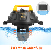 Charger l'image dans la visionneuse de galerie, Amocart Wet Dry Vac 2.6 Gallon 2.5 Peak HP 3 in 1 Portable Shop Vacuum with Blowing Function  Attachment Storage for Floor
