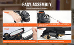 Amocart Wet Polisher 800W Concrete Grinder w/ 6 Variable Speed and 7 Polishing Kits Wet Grinder Machine for Polishing Grinding