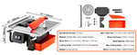 SucceBuy Wet Tile Saw 7-inch 65Mn Steel Blade 3500 RPM Induction Motor Cutter Wet Saw with Water Reservoir 0-45 Degrees Angle