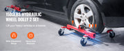 Charger l'image dans la visionneuse de galerie, Amocart Wheel Dolly Heavy Duty Vehicle Positioning Ratchet Tire Jack Max Capacity 1500 Lbs Car Dolly for Car Auto Repair Moving
