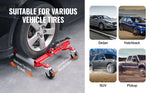 Amocart Wheel Dolly Heavy Duty Vehicle Positioning Ratchet Tire Jack Max Capacity 1500 Lbs Car Dolly for Car Auto Repair Moving
