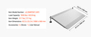 Bild in Galerie-Viewer laden, Amocart 42.5x23.2 in Threshold Ramp 1000LBS Platform Aluminum Wheelchair Ramp with Adjustable Height for Doorways Home Steps
