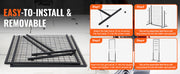 Load image into Gallery viewer, Amocart Grid Wall Panels Tower Wire Gridwall Display Racks Double Side Gridwall Panels for Art Craft Shows Retail Shop w/ Hooks
