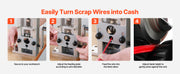 Charger l'image dans la visionneuse de galerie, Amocart Aluminum Alloy Frame Manual Wire Stripping Machine 0.06-1 in Hand Crank or Drill Powered for Scrap Copper Recycling
