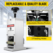 Load image into Gallery viewer, Amocart Manual Wire Stripping Machine 1.5 - 25 mm + Hand Crank Portable Tool Aluminum Construction for Scrap Copper Recycling
