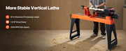Bild in Galerie-Viewer laden, Amocart Woodworking Lathe 1.5 HP 16x40 in / 2 HP 18x40 in, 0-3200 RPM Variable Speed, for Medium to Large Projects Woodworking
