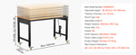 SucceBuy 48-Inch Adjustable Workbench 2000 lbs Load Work Bench with Power Outlet Wheels and Pegboard for Garage Workshop Home
