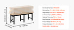 Amocart 5000 lbs Adjustable Workbench 72/96 x 24in Oak Wood Top Workstation with 4 AC Outlets Hardwood Worktable for Garage