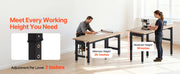 Charger l'image dans la visionneuse de galerie, Amocart 5000 lbs Adjustable Workbench 72/96 x 24in Oak Wood Top Workstation with 4 AC Outlets Hardwood Worktable for Garage
