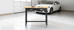 SucceBuy 48-inch Workbench 1500 lbs Capacity Garage Workbench with Drawer Storage & Wheels Workshop Bench on Wheels for Workshop