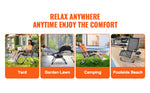 Amocart Zero Gravity Chair Zero Gravity Recliner Lounge Chair Adjustable Anti Gravity Chair with Cushion Footrest and Cupholder