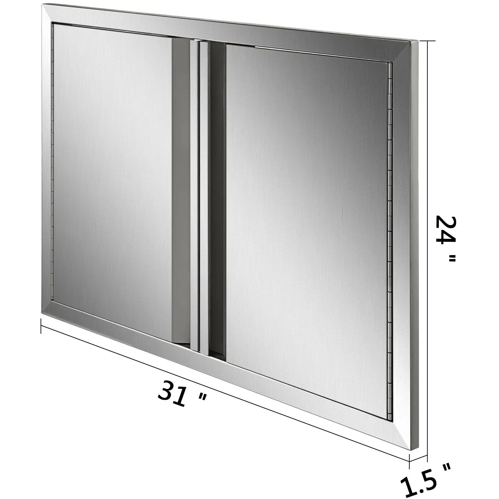 Stainless Steel BBQ Cabinet Access Door W/ Recessed Handle for Indoor/Outdoor Kitchen BBQ Island Kitchen Sink Fireplace - Image 6