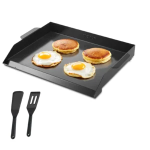 Carbon Steel Griddle Universal Flat Top Rectangular Plate Gas Grill Griddle for BBQ Grill Portable Family Cookware