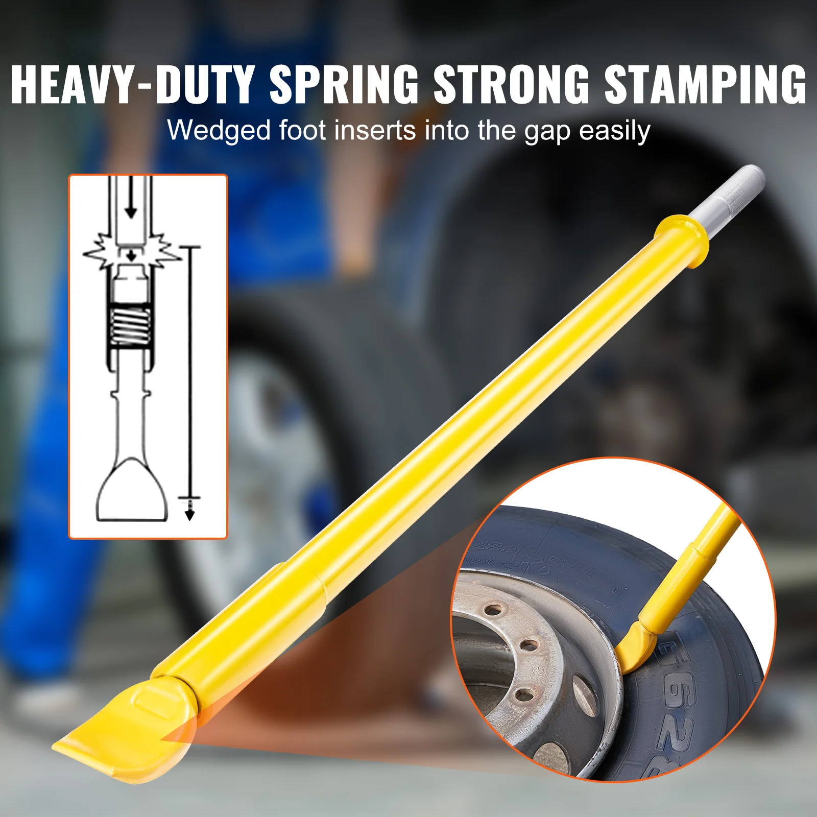 Tire Bead Breaker Slide Hammer Tire Slide Hammer Heavy Duty Steel Tire Changing Tool for Car Truck Trailer Tire Removal - Image 3